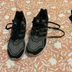 Adidas Black and White Knit Sneakers